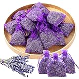 20x Lavendel Duftsäckchen für Kleiderschrank - Echter Getrockneter Lavendel, Lang anhaltender Duft...