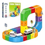 Clickrail Magic Rail Cube Elektrisches Zugset, 3D Track Fusion Rennstrecke with Motorisiertem Auto,...