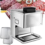 Générique Manueller Allesschneider aus Edelstahl für gefrorenes Fleisch, ideal für Schwein, Huhn...