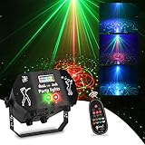 Nauotk Bühnenlampe mit Fernbedienung, 60 RGB-Modi, Disco-Licht, Musikgesteuert und Stroboskop,...