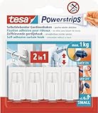 tesa Powerstrips Vario-Gardinenhaken / Selbstklebende Gardinenhaken von tesa - wieder ablösbar und...