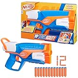 Nerf N Series Agility Blaster, leichte Bauweise mit rotierender Trommel und Spannschlitten für...