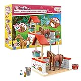 CRAZE Bibi und Tina Spielzeug Reiterhof Waschplatz Kinder Spielset mit Spielfiguren Bibi und Tina...