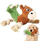 Hundespielzeug mit quietschendem Seil, Hundespielzeug mit quietschendem Seil, Kauspielzeug für...