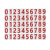Reflektierender Briefkasten-Zahlenaufkleber, 5 Sets 0–9 reflektierende Zahlenaufkleber,...