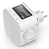 Hama Steckdosenradio DAB+/DAB Digitalradio klein(Plug in Radio mit DAB/DAB Plus/FM/Bluetooth/AUX in...