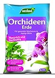 Westland Orchideen Erde, 4 l – Blumenerde für gesundes Wachstum, Pinienrinde und Tongranulat für...