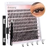 Wimpern Extensions Set Künstliche Wimpern Natürliche DIY Wimpernverlängerung Cluster Wimpern 16MM...