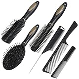 6 Stück Haarbürste Set,Massag Kämme Mehrere Stile Bürste Haare für Frauen Männer Heimgebrauch,...