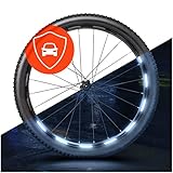 Luxshield Fahrrad Reflektoren Aufkleber - 64er Set für 26/27,5/28 / 29 Zoll Fahrradfelge -...