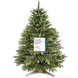 Premium Weihnachtsbaum künstlich 90cm - TESTSIEGER 10 Jahre GARANTIE - Naturgetreu, dichte Zweige,...