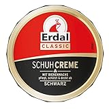 Erdal Dosencreme schwarz, Schuhcreme mit Bienenwachs - nährt und pflegt das Leder, 1er Pack (1 x 75...