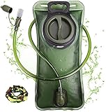 Trinkblase 2 Liter mit auslaufsicherer Wasserreservoir, Military Wasser Aufbewahrung Blase Tasche,...