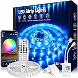 VKH LED Strip 10m, LED Streifen Bluetooth RGB LED Band 10m Selbstklebend mit Fernbedienung und APP,...