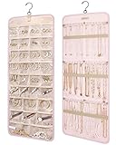 bagsmart Schmuck-Organizer zum Aufhängen, Aufbewahrungsrolle mit Aufhänger, Metallhaken,...