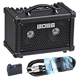 Boss Dual Cube Bass LX Bass-Verstärker mit BT-Dual Bluetooth Adapter und keepdrum Kabel