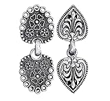 Luvadeyo 2 Stücke Metall Strickjacke Clip Antikes Silber Pullover Clip Retro Umhang Schal Clips...