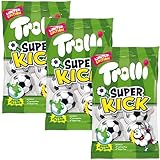 Trolli Super Kick 3x75g Packung, limitierte Edition zur EM 2024, Gummibärchen gefüllt mit saurer...