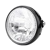 Motorrad-Scheinwerferlampe mit Halterung, Superhelles Frontlicht für Bessere Sicht bei Regnerischen...