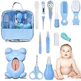 Idota Babypflege Set 13 teiliges Neugeborene Pflegen Kit Erstausstattung Pflegeset (Blau)