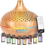 ZOVHYYA 500ML Aroma Diffuser Diffuser Ätherische Öle Mit 8 Ölen Aromatherapie-Diffuser Wenig...