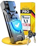 ONROAD Faltschloss Fahrrad Onlock Pro 85cm diebstahlsicher – Fahrradschloss hohe Sicherheit –...