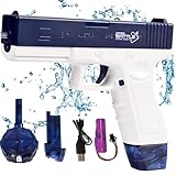 Maxee Elektrische Wasserpistole, Pistols 25-32 ft mit Großer Reichweite, EIN-Knopf-Automatik...
