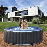 Miweba MSpa aufblasbarer Whirlpool Outdoor Bergen C-BE061 | Rund ⌀ 204.0 cm - 6 Personen Spa Pool...