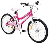 Actionbikes Kinderfahrrad Butterfly 20 Zoll - Kinder Fahrrad für Mädchen - Von 6-9 Jahren -...