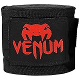 Venum, Kontact Boxbandagen, Herren, 4m, Schwarz/Rot