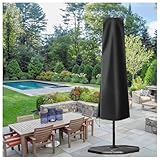 Wasserdichte Abdeckung für Terrassenschirm, 160 x 50 cm, 62 cm, 210D Oxford-Reißverschluss und...