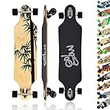 MAXOfit Longboard Crow No. 12 - Drop Through Board mit robustem Deck und mittelweichen Rollen - Drop...