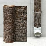 Künstliche Baumrinde, künstliche Rinde, 299,7 x 50 cm, realistische künstliche Rinde für Rohre,...