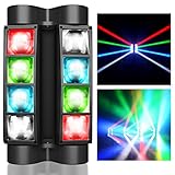 BETOPPER Moving Head Bühnenlicht, Disco DJ Licht 8x3W RGBW 4 in 1 LED Lichteffekt, Mini Partylicht...