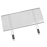 Cook'in garden - Zuschneidbares Grillrost für Grill aus Verchromtem Stahl - Soft-Touch-Griffe -...