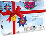 KREUL 42849 - Window Color XXL Set, 10 x 80 ml Fenstermalfarben, inkl. 80 ml Konturenfarbe, für...