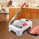 Fleischschneider Manueller & Schneider Edelstahl - Fleisch Schneidemaschine mit Verstellbarer...