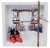 ZauberDeko Geldgeschenk Verpackung Rot Skiurlaub Skischuhe Ski Winterurlaub Geldverpackung...