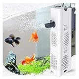 Leise Aquarium Innenfilter 4in1 Aquarienfilter, 500-1800L/H Aquarien Filter mit 2 Filterschwämmen...