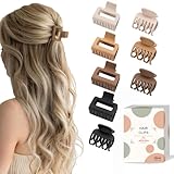 Kleinen Haarklammer Set - 8pcs Haarspangen für Damen Mädchen- 2 Stile Hair Claw Clips mit 4 Stück...