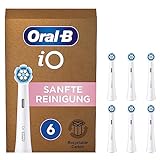 Oral-B iO Sanfte Reinigung Aufsteckbürsten für elektrische Zahnbürste, 6 Stück, sanfte...