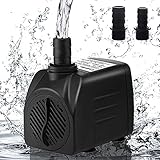 Cadrim 25Watt 1200L/H Aquarium Pumpe Wasserpumpe Tauchpumpe Förderpumpe Aquariumpumpe Schwarz...