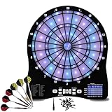 Elektronische Dartscheibe Set, Dartboard Set, Automatische Score-LED, Leuchtende Elektronische...