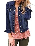 Roskiky Jeansjacke für Damen, Herbstjacke für Damen, Jeansjacke, Damenjacke, Größe 46,...