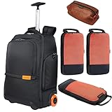 Everki 123 Laptop-Rucksack mit Rädern - Brand Kit mit Packwürfeln und Mesh-Tasche – für 15,6...
