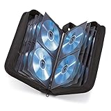 Hama CD Tasche für 64 Discs/CD/DVD/Blu-ray (Mappe zur Aufbewahrung, platzsparend für Auto und...