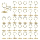 MisFun 30 Stück Tischkartenhalter, Fotohalter, Fotohalter mit Klammern, Memohalter , Tischkarten...