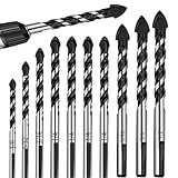 Kleagary Steinbohrer-Set für Glas/Fliesen/Kunststoff/Holz/Beton/Zement/Metall, professionelles...