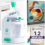 freegreen® GERMANY Spiralschneider mit Auffangbehälter [inkl. Kochbuch] I Ein Zoodle Maker, der...