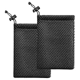 WeddHuis 2 Pcs Mesh Tasche für Mini Stuff MP3 Ladegerät Kopfhörer Schlüssel Dicke Nylon...
